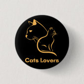 Cats Lover Button (Vorderseite)