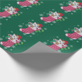 Cats Lover Christmas Funny Cats Besitzer Geschenkpapier (Ecke)