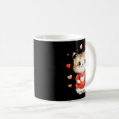Cats Lover Heart Girls Kitten Valentine’s Day Wome Kaffeetasse (VorderseiteRechts)
