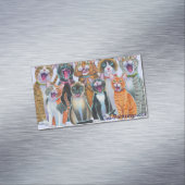 Cats-Magnete singen Cat-Paintings.com Magnetische Visitenkarte (Beispiel)