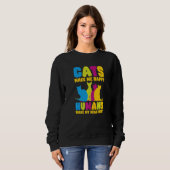 Cats Make Me Happy Humans Make My Head Hurt Cats   Sweatshirt (Vorne ganz)