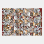 Cats meeting point - collage  geschenkpapier set (Vorderseite 2)