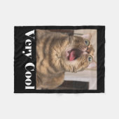Cats Meme Graphic Silly Cat Humor Funny Cat Very C Fleecedecke (Vorderseite (Horizontal))