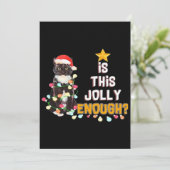 Cats Merry Chirstmas Save The Date (Stehend Vorderseite)