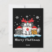 Cats Merry Feiertagskarte (Rückseite)