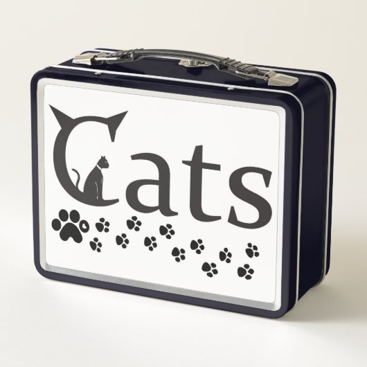 cats Metal Lunchbox (Rückseite)