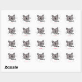 Cat's meWOW Good Job Reward Customizable Sticker (Blatt)