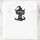 Cat's Midnight Reverie Runder Aufkleber (Tasche)