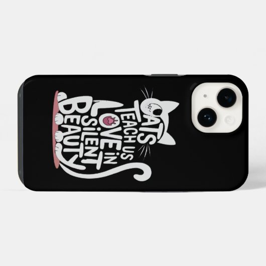 Cat's Mischief iPhone Hülle (Rückseite (Horizontal))