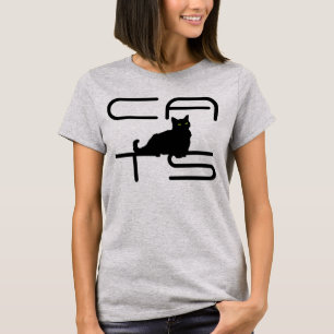 "CATS" mit dem Betteln des T - Shirt der Silhouett