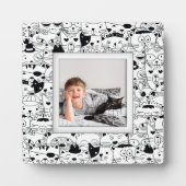Cats Muster Frameless Foto Easback Fotoplatte (Vorderseite)