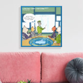 Cats Natural Enemy Funny Canvas Print Leinwanddruck (Insitu (Wohnzimmer))