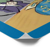 Cats Natural Enemy Funny Poster (Ecke)