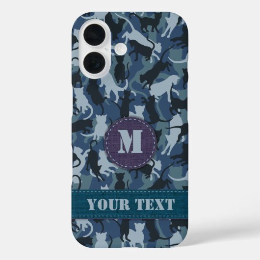 Cats Navy Camouflage Case-Mate iPhone Hülle (Rückseite)