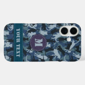 Cats Navy Camouflage Case-Mate iPhone Hülle (Rückseite (Horizontal))