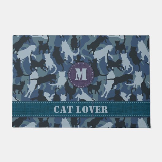Cats Navy Camouflage Fußmatte (Vorderseite)