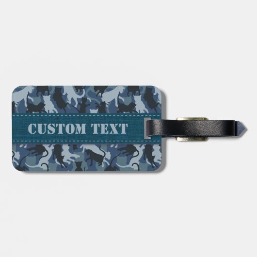 Cats Navy Camouflage Gepäckanhänger (Rückseite horizontal)