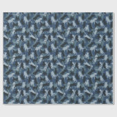 Cats Navy Camouflage Geschenkpapier (Flach)