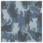 Cats Navy Camouflage Stoff (Nahaufnahme)