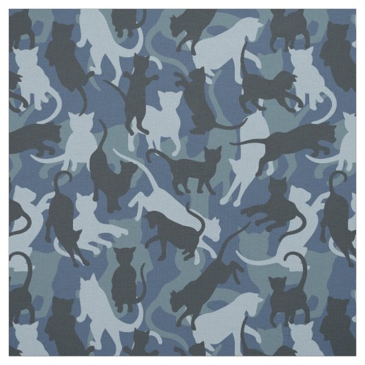 Cats Navy Camouflage Stoff (Muster)