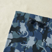 Cats Navy Camouflage Strandtuch (Beispiel)