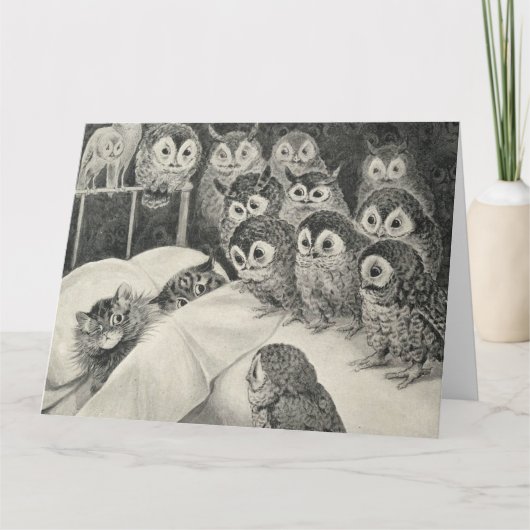 Cats Nightmare. Louis Wain Karte (Vorderseite)