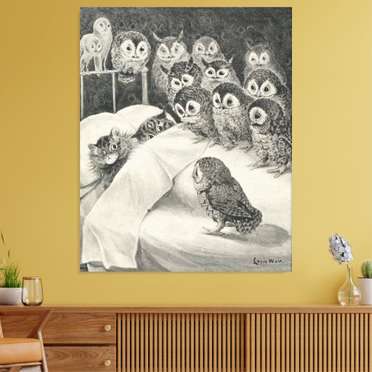 Cats Nightmare. Louis Wain Leinwanddruck (Insitu (Wohnzimmer))