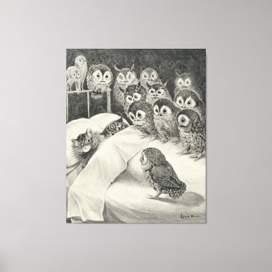 Cats Nightmare. Louis Wain Leinwanddruck (Vorderseite)