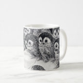 Cats Nightmare Owl Bird, Louis Wain Kaffeetasse (VorderseiteRechts)