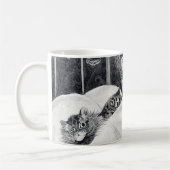Cats Nightmare Owl Bird, Louis Wain Kaffeetasse (Links)