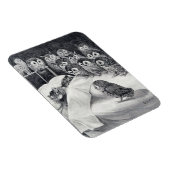 Cats Nightmare Owl Bird, Louis Wain Magnet (Rechte Seite)