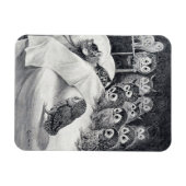 Cats Nightmare Owl Bird, Louis Wain Magnet (Horizontal)