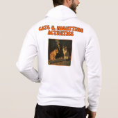 Cats & Nighttime Activities - Retro Funny Cat Art Hoodie (Rückseite)