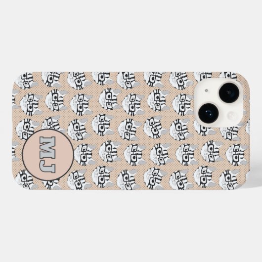 Cats of Cadstudios 2.0 - Beige iPhone / iPad case (Rückseite (Horizontal))