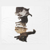 Cats on a blanket fleecedecke (Vorderseite (Horizontal))
