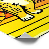 Cats on an Island Vacation in a Tiki Bar Poster (Ecke)