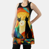 Cats on Bright and Colorful Background, Schürze (InSitu)