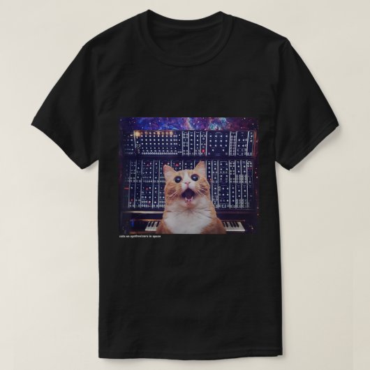 Cats On Synthesizers In Space Cat Owner Musician M T-Shirt (Design vorne)