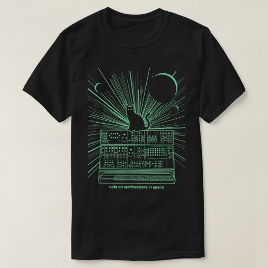 Cats On Synthesizers In Space T-Shirt (Design vorne)