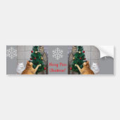 Cats Ornate Tree, Image Text, Customize,  Autoaufkleber (Vorne)