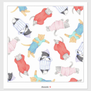 CATS PAJAMAS 14x14 Vinyl-Aufkleber Aufkleber
