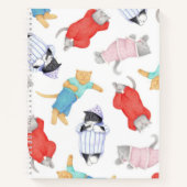 CATS PAJAMAS 8.5"x11" SpiralNotebook Notizblock (Vorderseite)