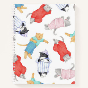 CATS PAJAMAS 8.5"x11" SpiralNotebook Notizblock