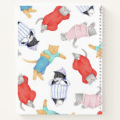 CATS PAJAMAS 8.5"x11" SpiralNotebook Notizblock (Rückseite)