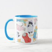 CATS PAJAMAS Blue Combo Tasse (Links)