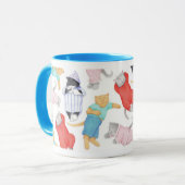 CATS PAJAMAS Blue Combo Tasse (Vorderseite Links)