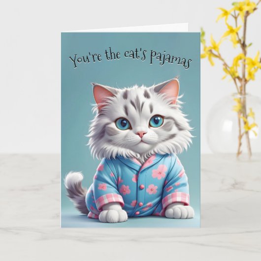 Cat's Pajamas Danke Karte (Gelbe Blume)