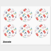 CATS PAJAMAS Große Round Stickers (Blatt)