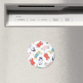 CATS PAJAMAS Round Magnet (In Situ (Geschirrspüler))