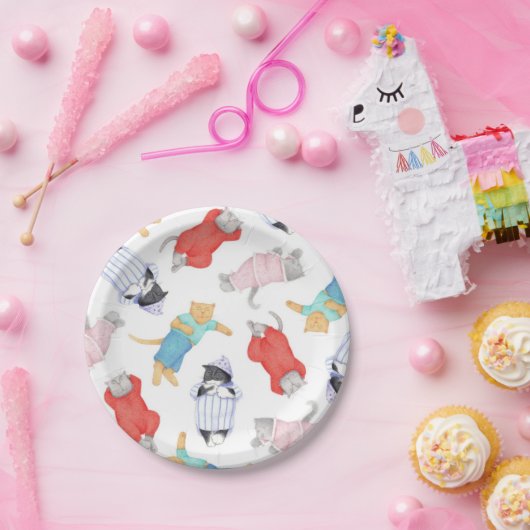 CATS PAJAMAS Round Paper Teller (Party)